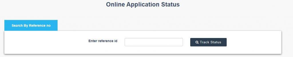 online application status