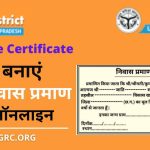 up domicile certificate apply online