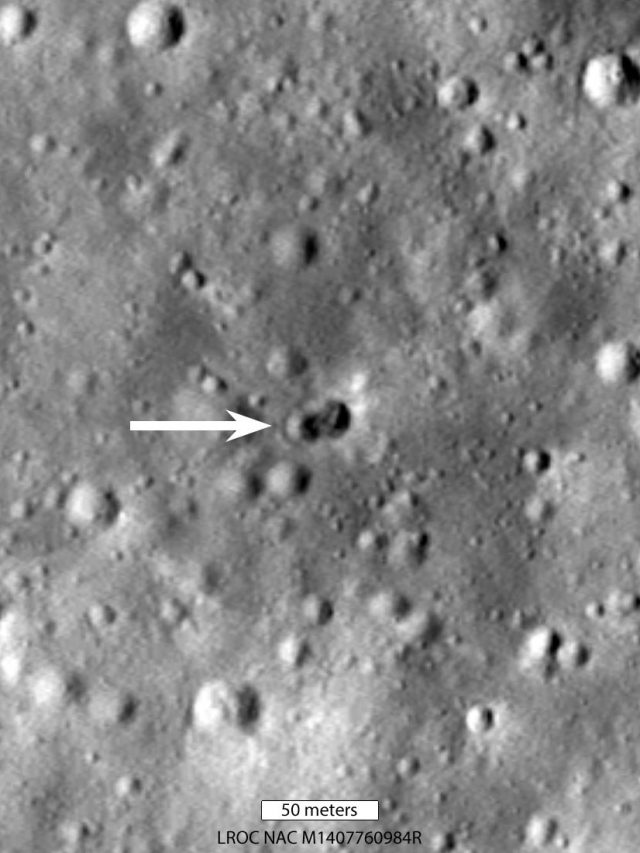 NASA spots mystery rocket crash site