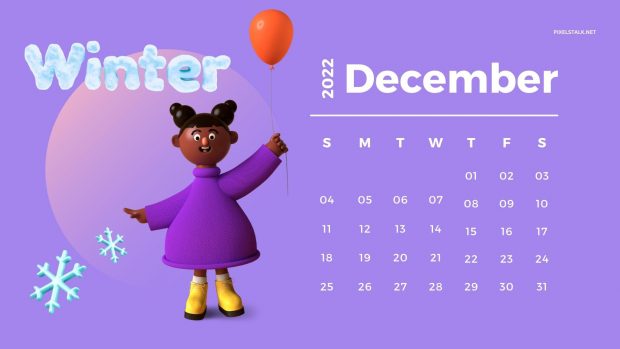 December 2022 Calendar Wallpaper HD Free download