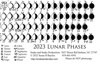 December 2023 Lunar Calendar with Date
