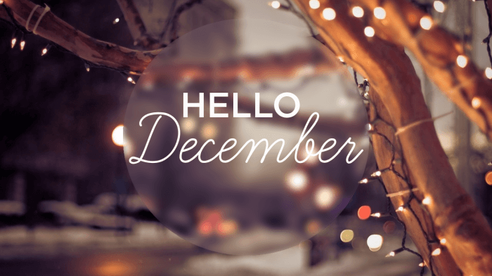 Hello December Images