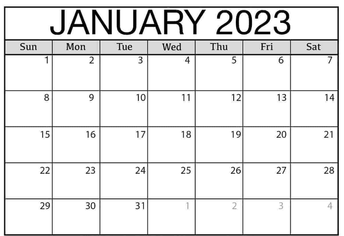 January 2023 Calendar With Holidays Australia