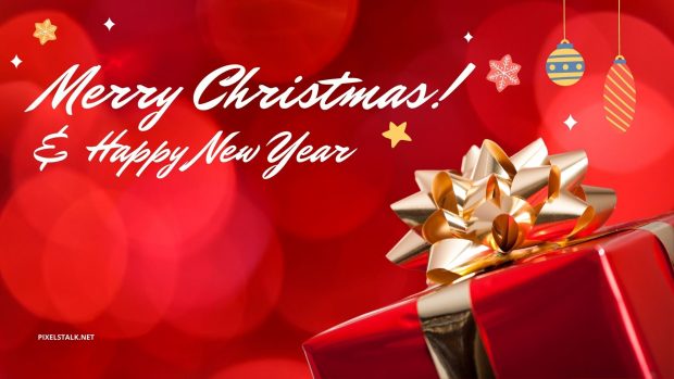 Merry Christmas And Happy New Year Wallpaper HD Free