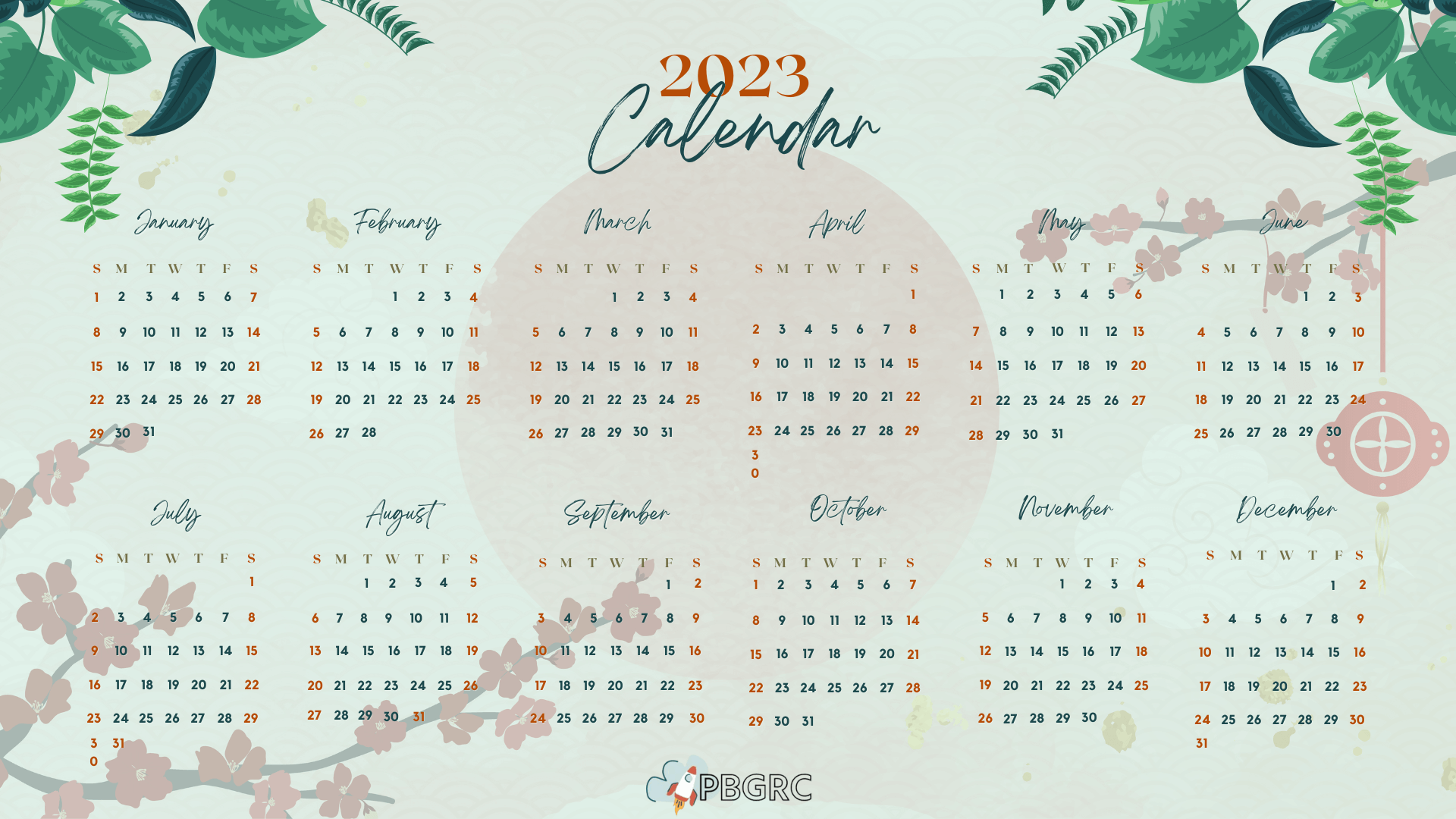 2023 Chinese Calendar