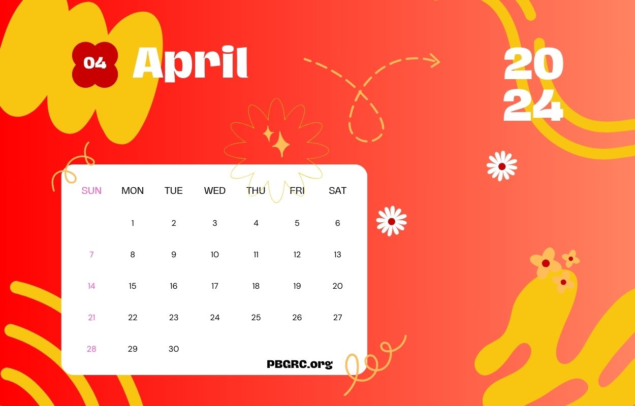 Chinese April 2024 Calendar