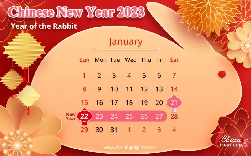 Chinese New Year 2023 Calendar