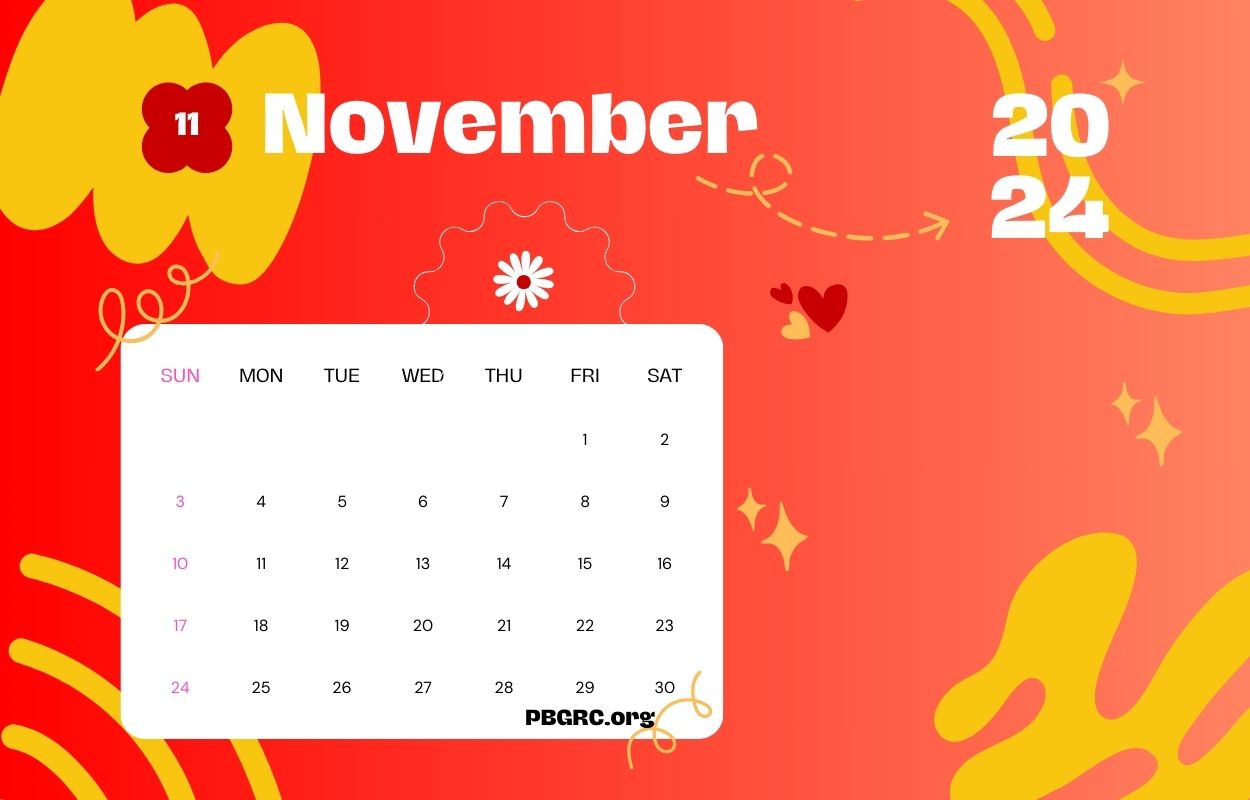 Chinese November 2024 Calendar
