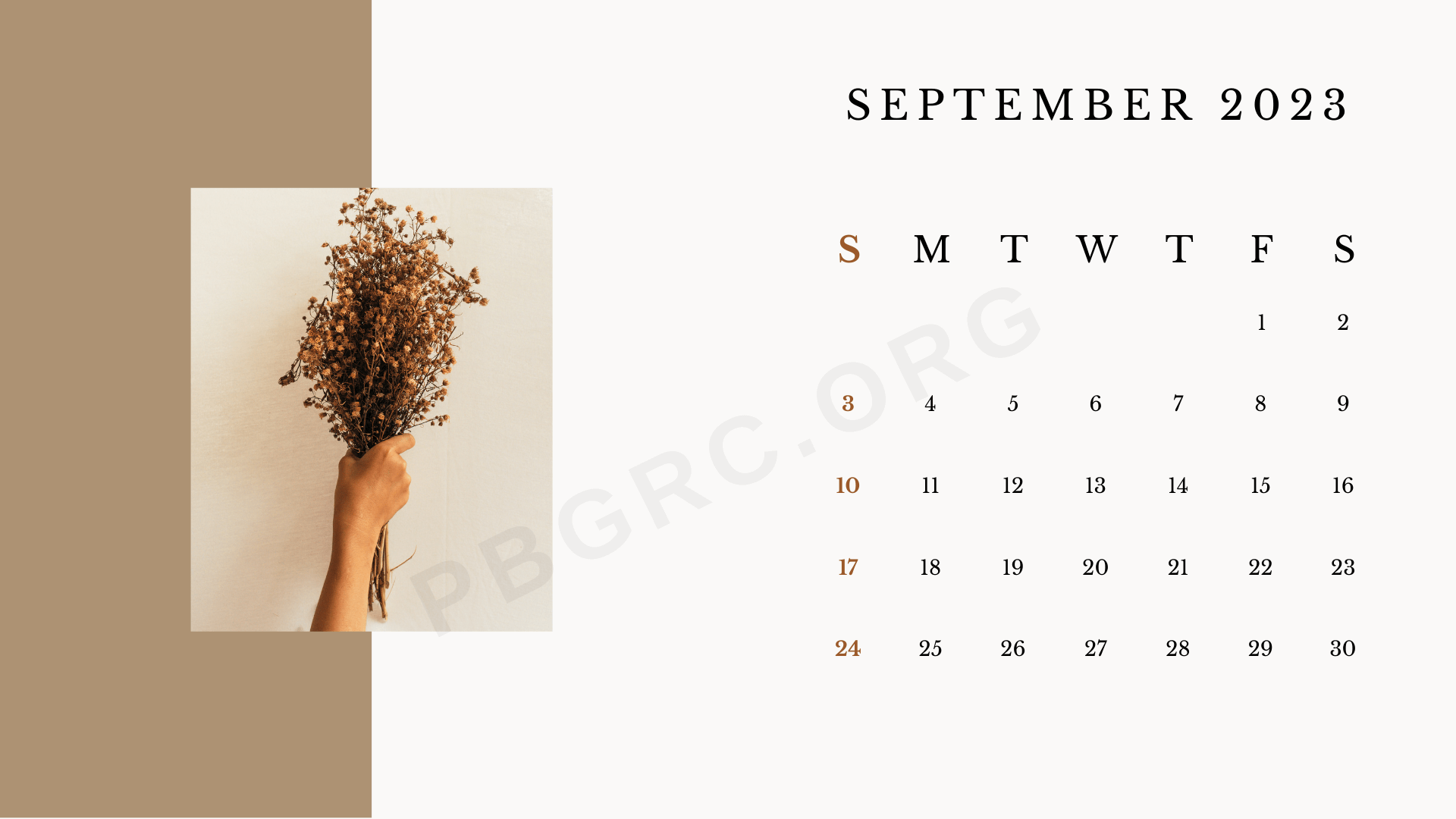 Cute September Calendar 2023