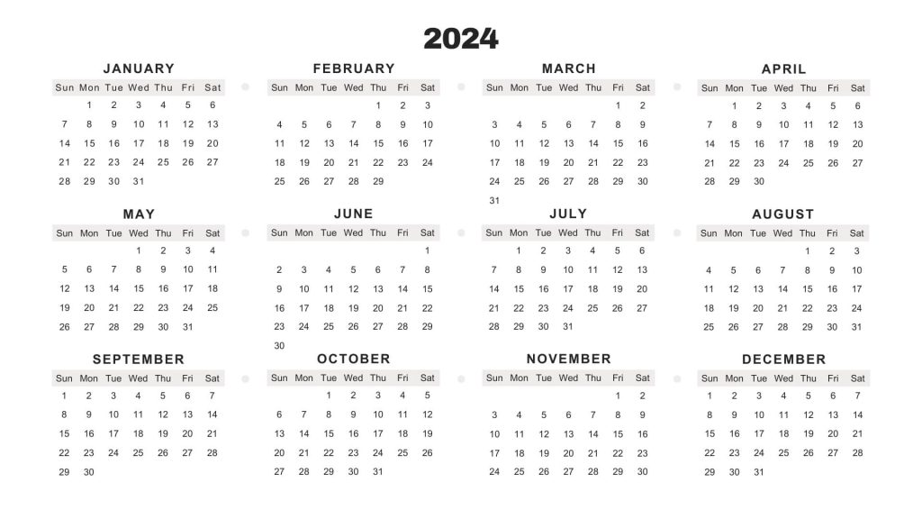 Decorative 2024 Wall Calendar