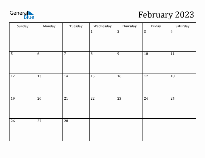 Editable February 2023 Calendar Templates