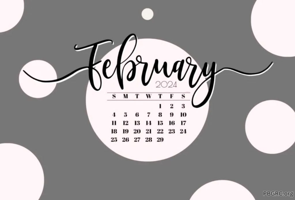 February 2024 Calendar wallpaper For Desktop