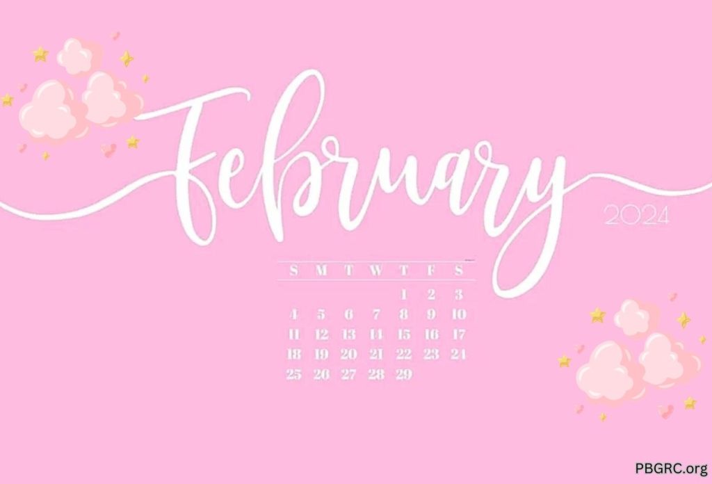 February 2024 Cute Calendar For Desk