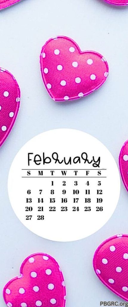 February 2024 Cute Calendar Wallpaper