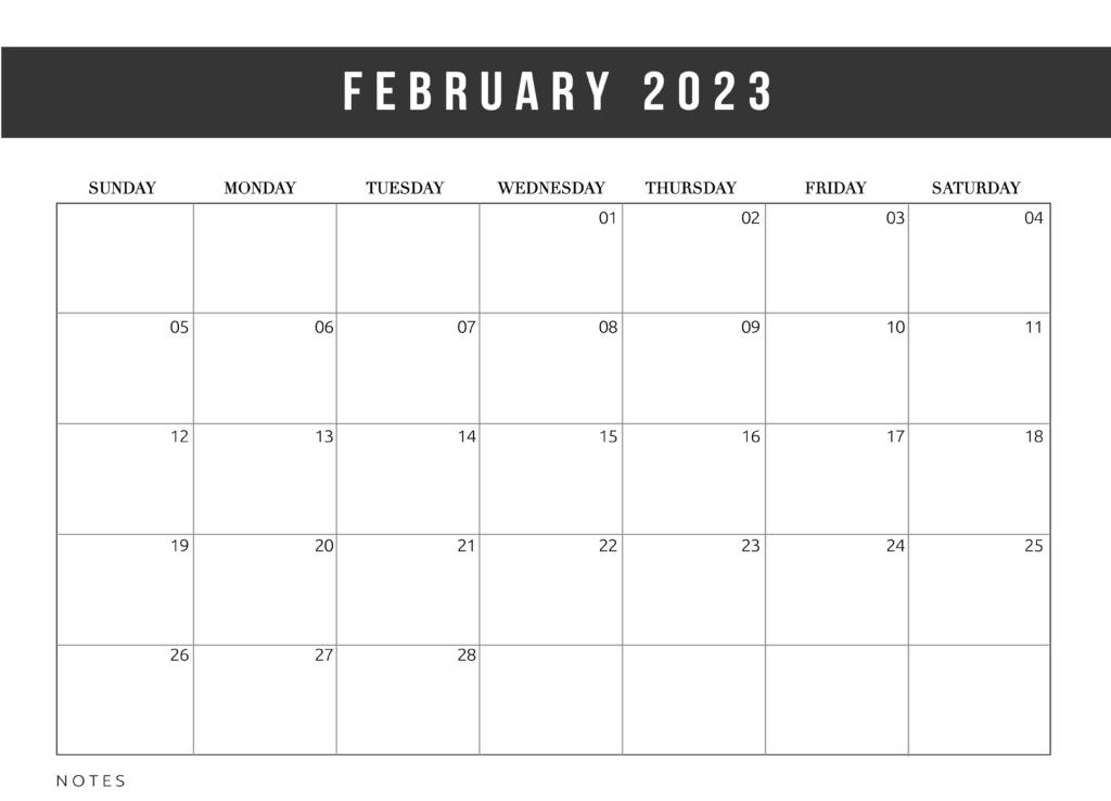 February 2024 calendar with special dates and events