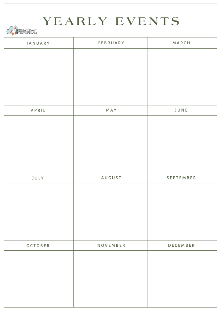 Free Printable Yearly Planner Template