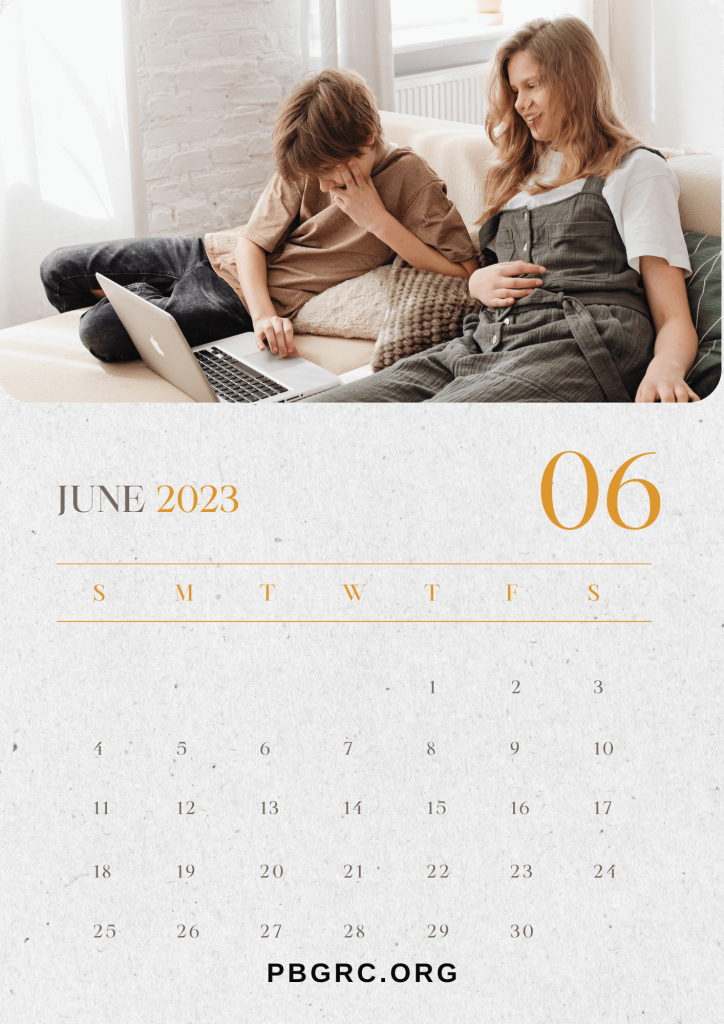 June 2023 Calendar Word