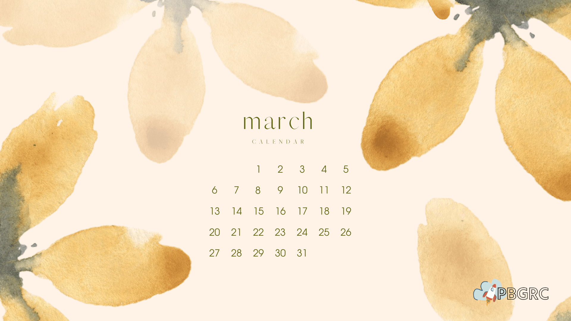 March 2023 Floral Calendar