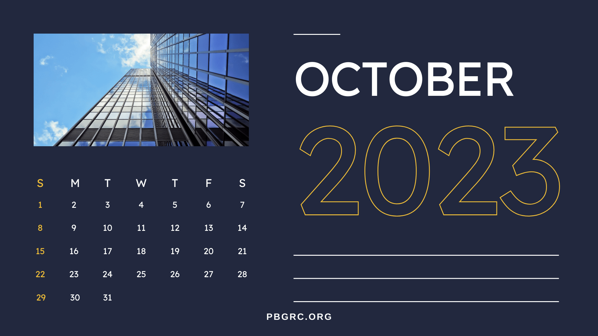 October 2023 Editable Calendar