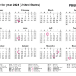 Printable 2023 Calendar with Holidays