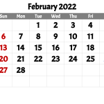 Printable February 2024 calendar in various colors and designs