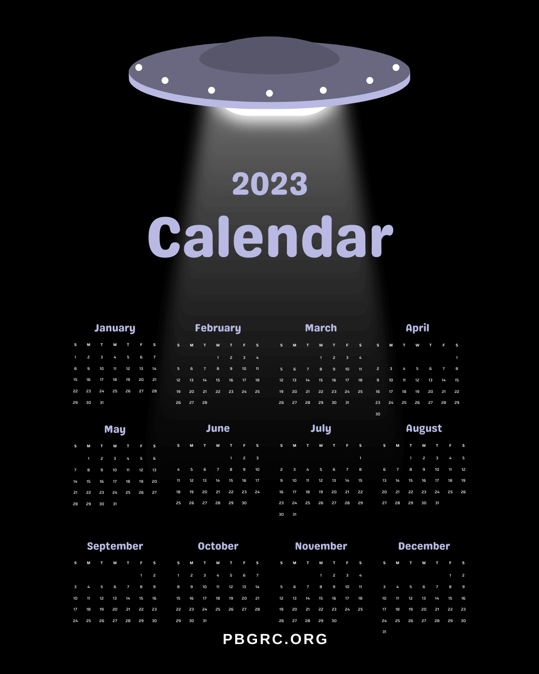 Yearly 2023 Moon Phases