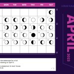 april 2023 calendar template with moon phases