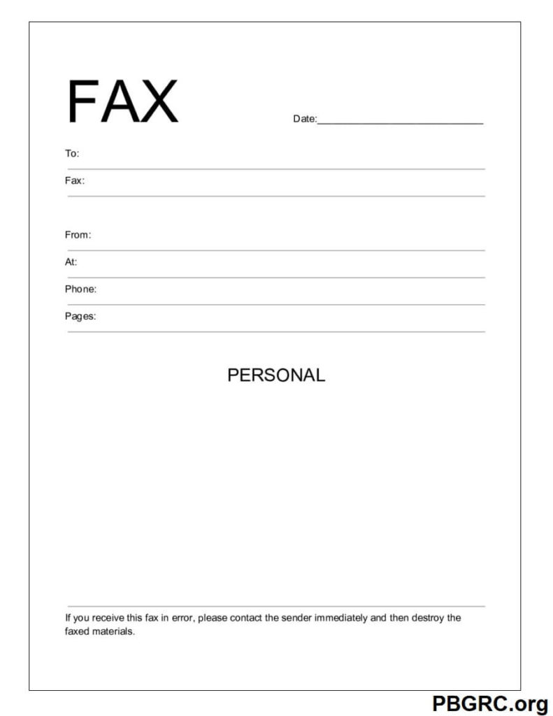 free fax cover sheet 2024