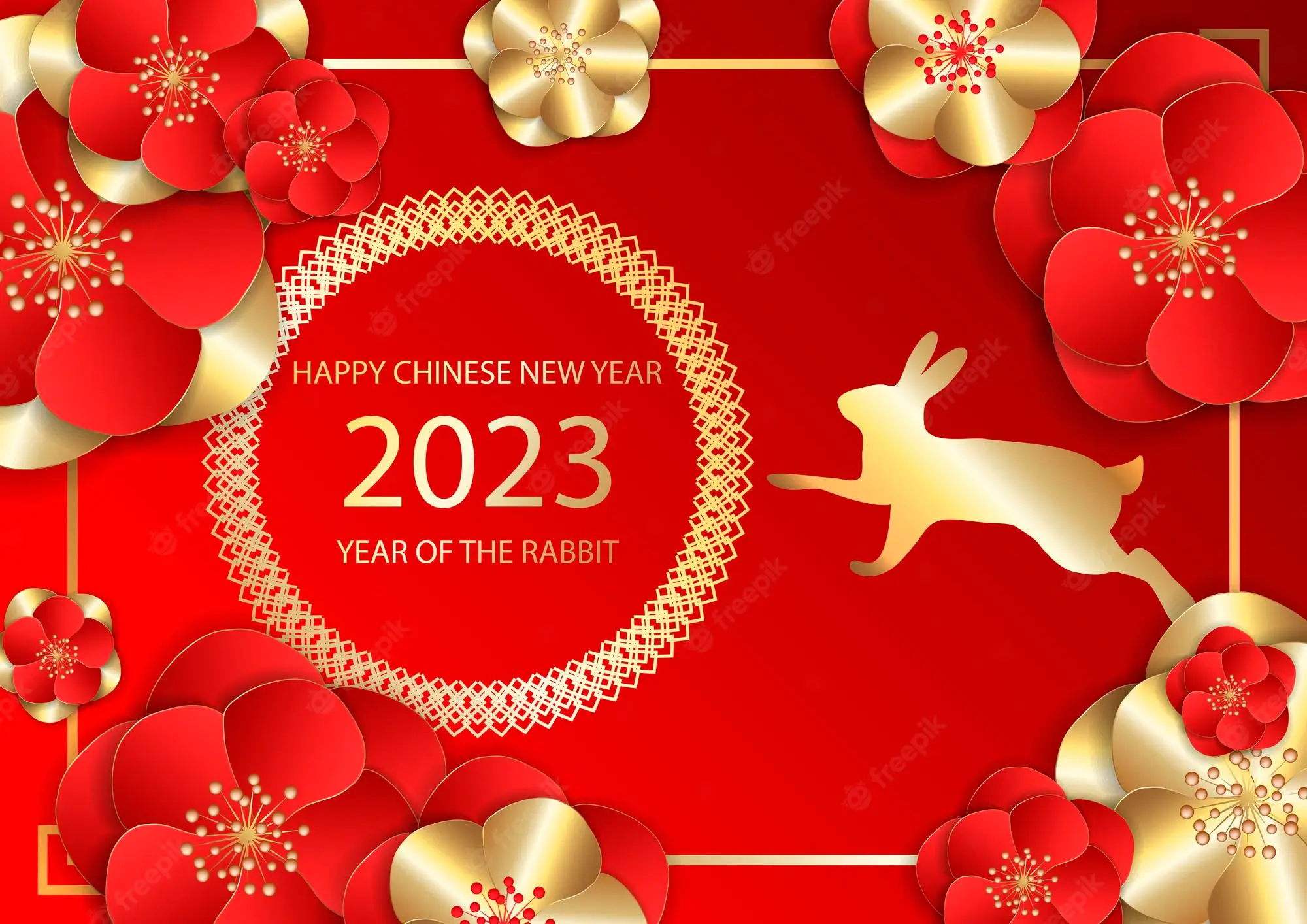 happy chinese new year 2023 year rabbit