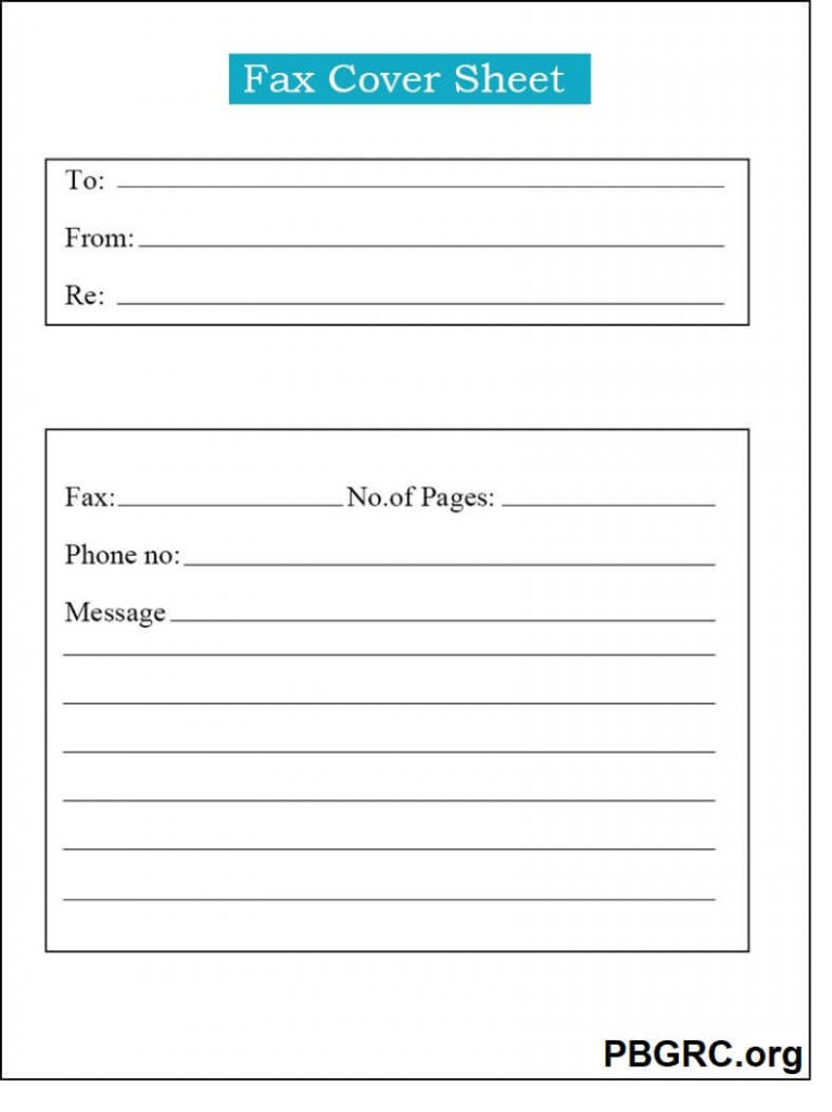 printable pdf printable fax cover sheet
