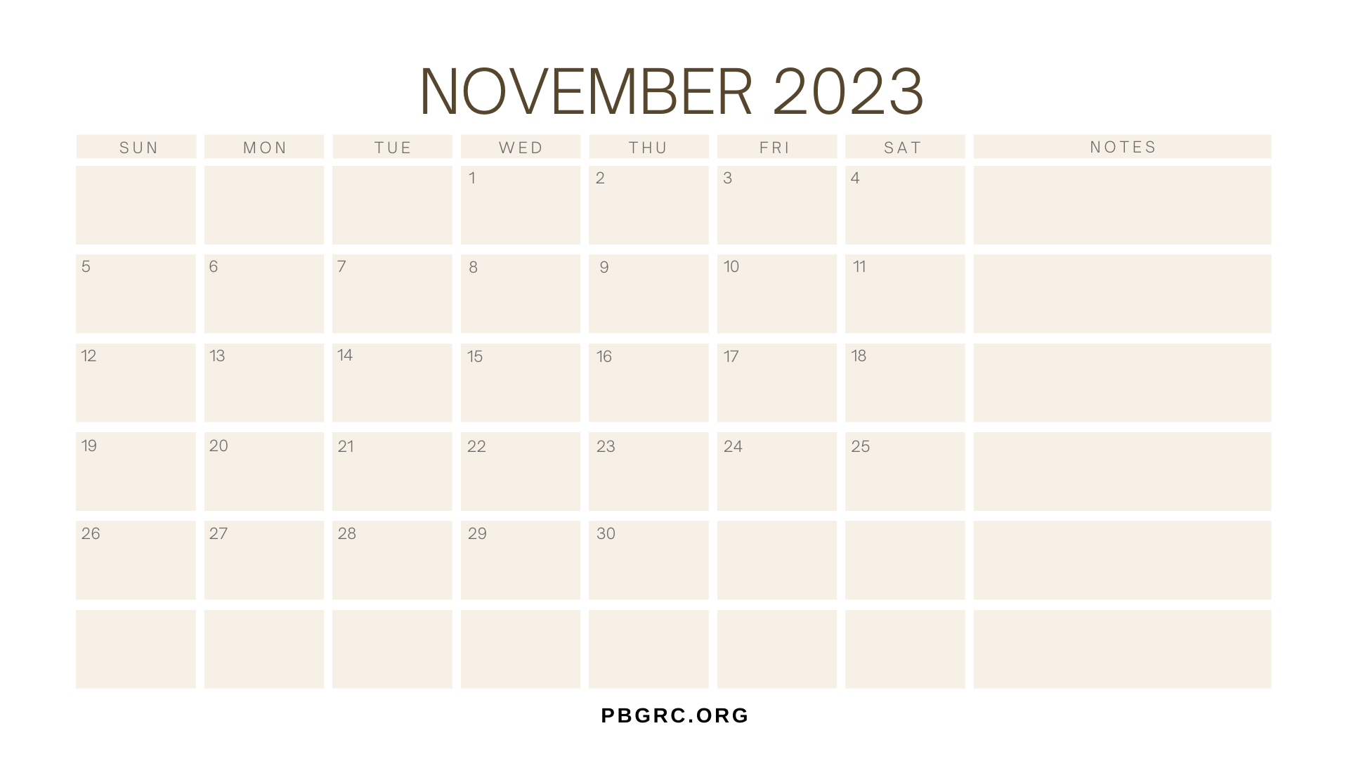 Printable October 2023 Calendar Template