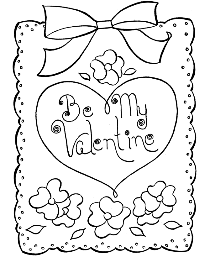 free valentines day coloring pages