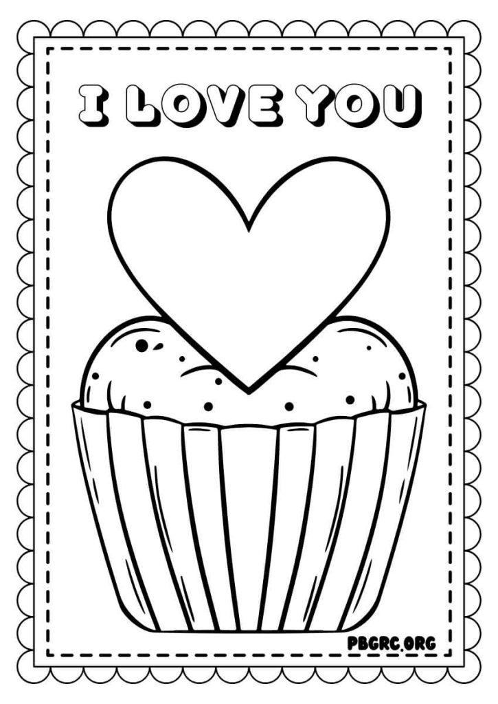 valentine coloring page