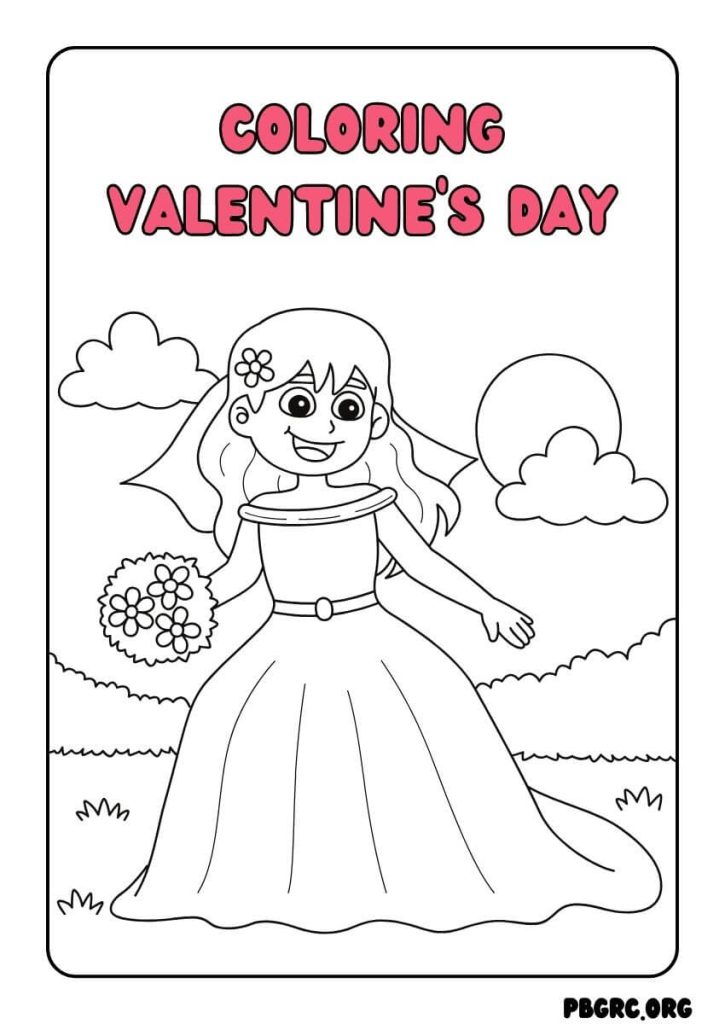 valentine coloring page free
