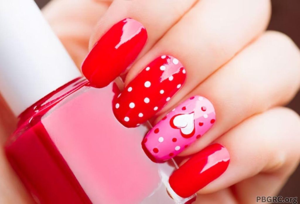 valentine day nail art pictures