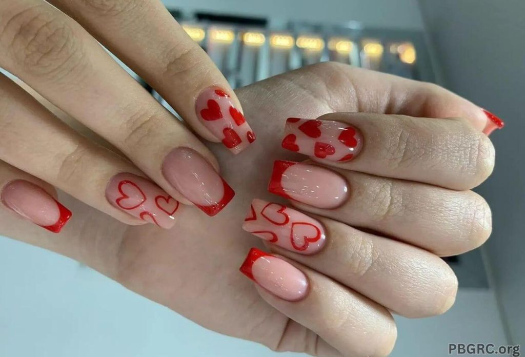 valentine day nail ideas