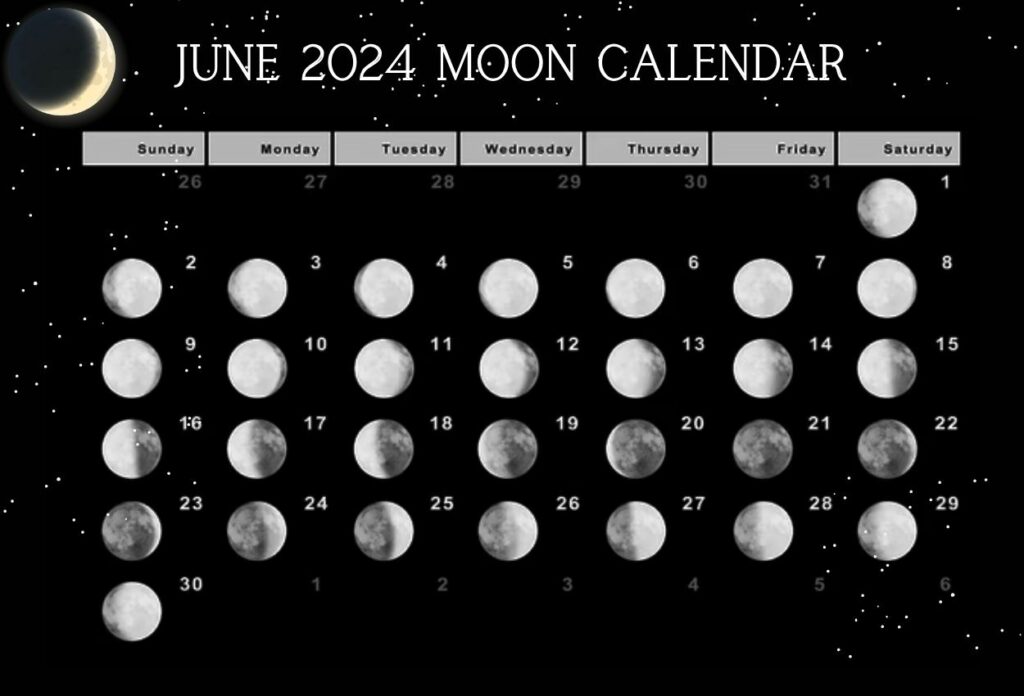 2024 June Lunar Templates Calendar