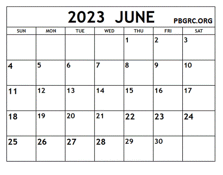 Editable June 2023 Calendar Printable Templates