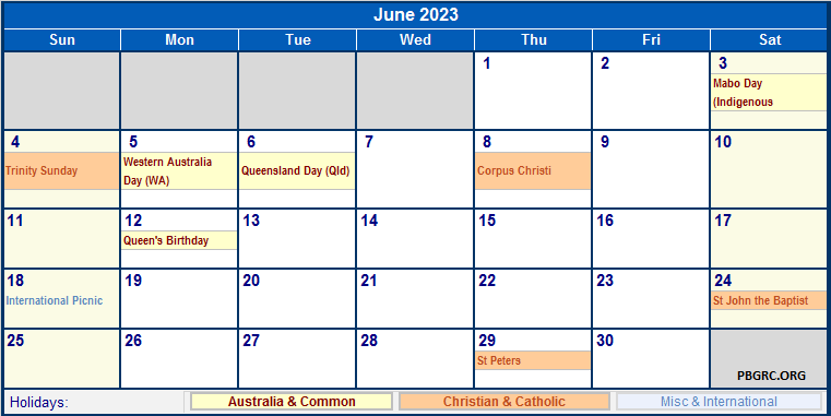 June 2023 Calendar with Holidays US