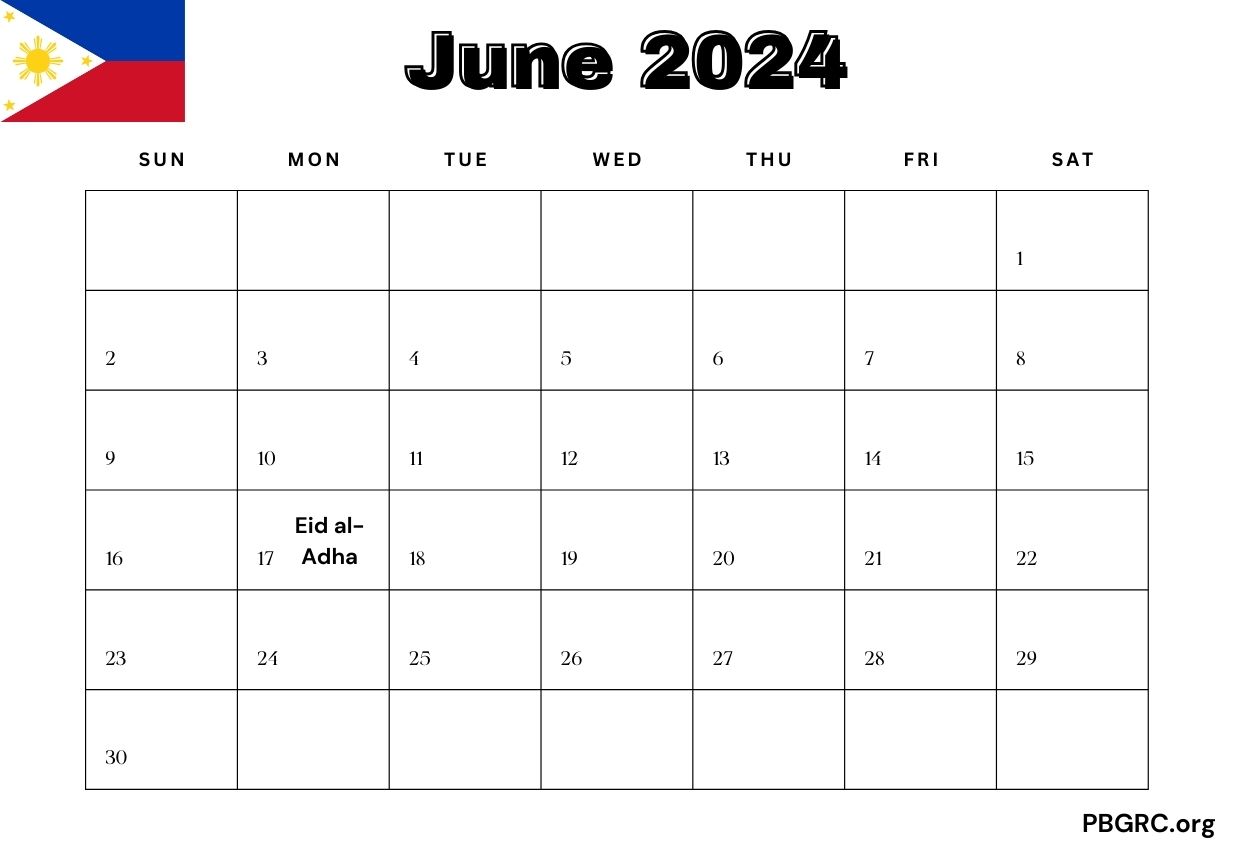 June 2024 Philippines Calendar