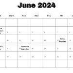 June 2024 USA Calendar