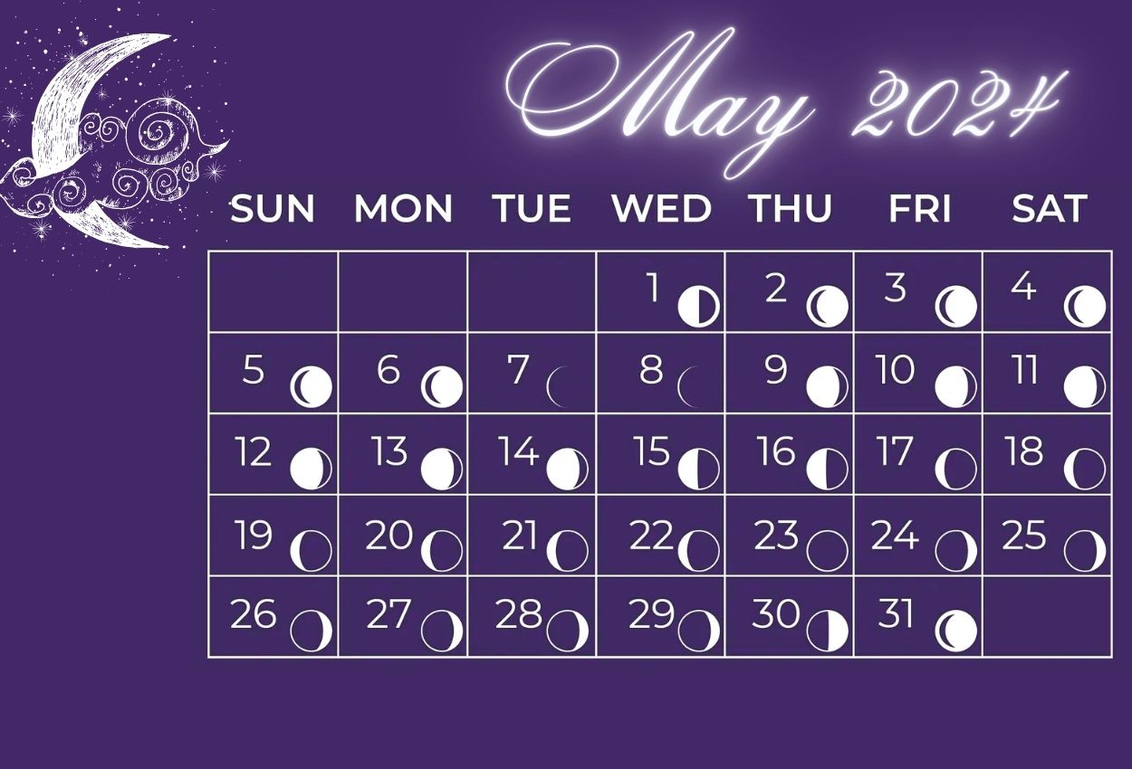 May 2024 Moon Calendar