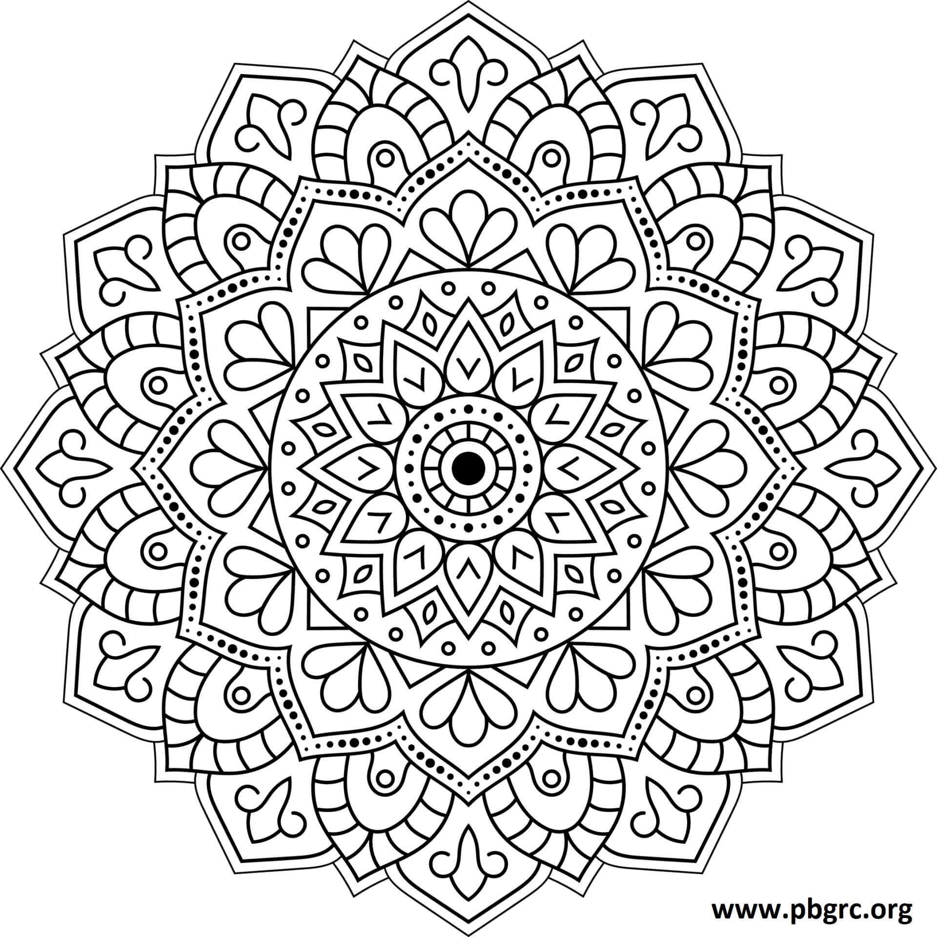 Mandala Coloring Pages for Mindfulness and Meditation