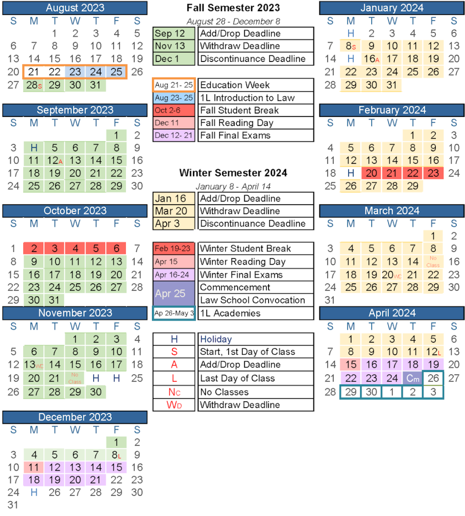 Byu Academic Calendar 2023-24