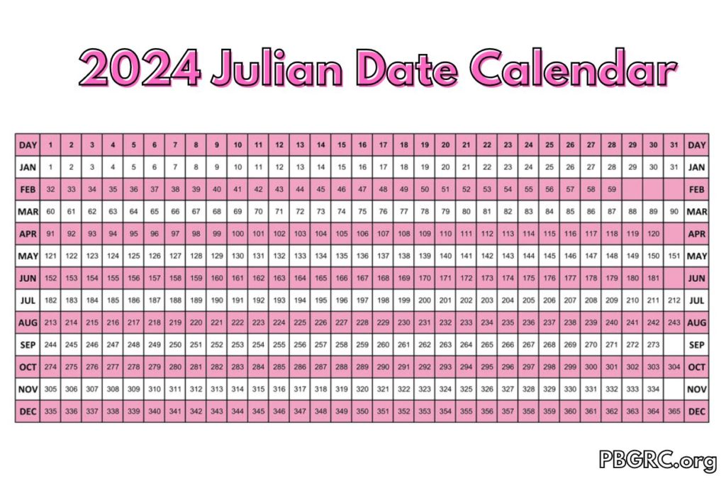 Julian calendar 2024 leap year