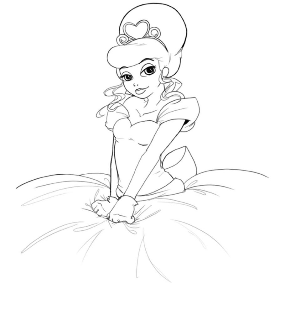 Princess And The Frog Coloring Pages For Toddlers