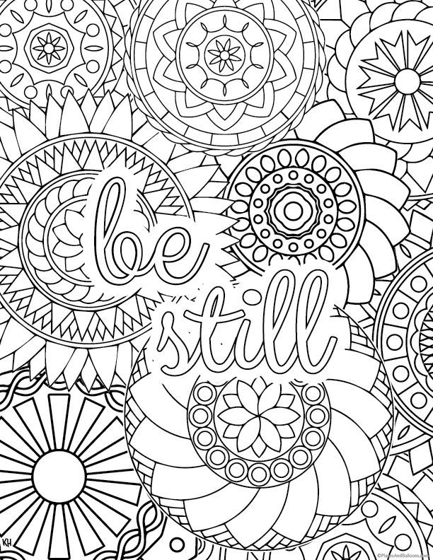 Relaxing coloring pages for stress relief