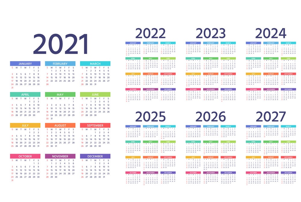 2023 2024 2025 Three Year Calendars