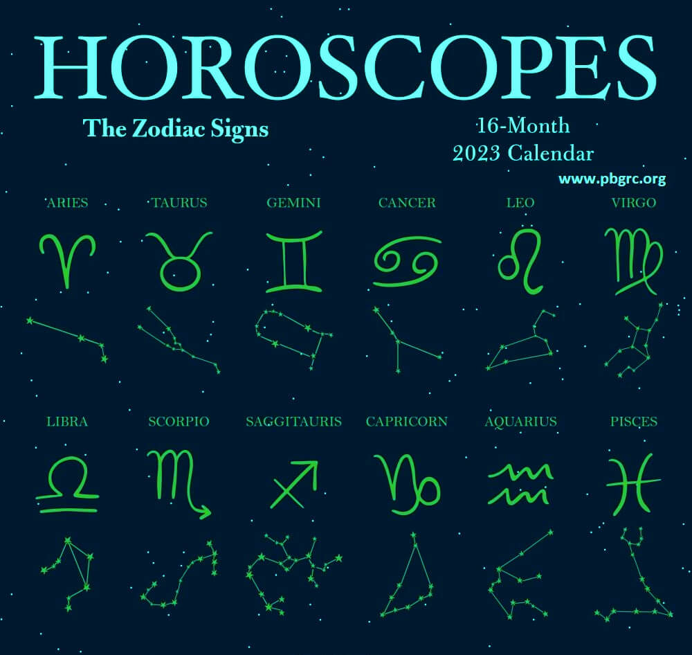 Calendar 2023 zodiac sign