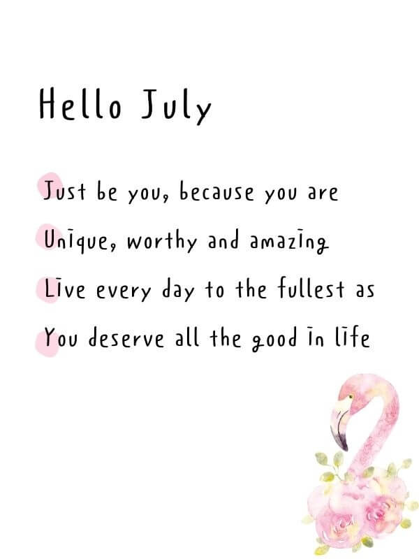 Cool Hello July Images